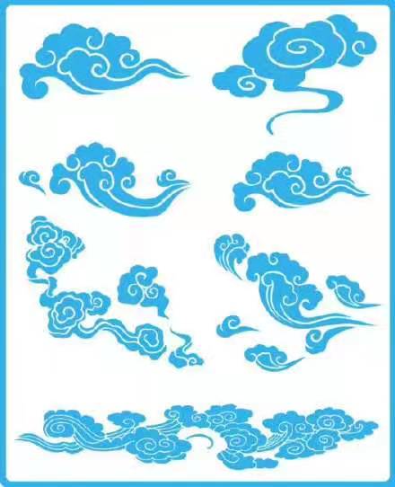 ABUIABACGAAgupX6ggYo0KKQ3wIwuAM4ngQ - 中国风古风云纹样纹理设计素材打包